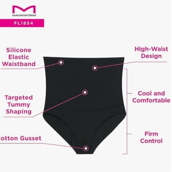 Maidenform NWT Women's High-Waisted Shapewear Underwear Size Large - Picture 9 of 9